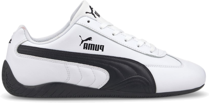 Men’s PUMA SpeedCat Shield Lth Driving Shoe Sneakers, White/Black White,Black 387054_01 beschikbaar in jouw maat