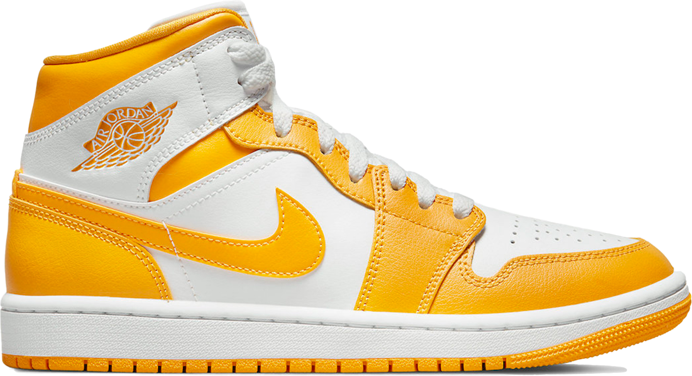 Jordan 1 Mid White Yellow BQ6472 117 Sneakerbaron NL