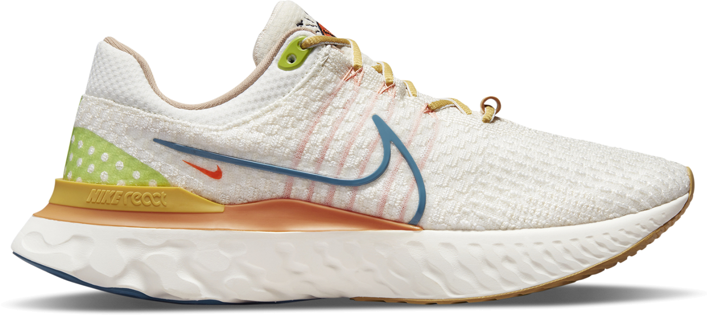 Nike React Infinity Run 3 Flyknit Sun Club Sail Hot Curry DV1744-141 ...