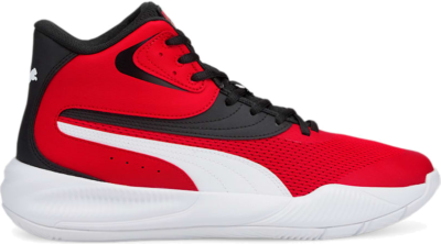 Women’s PUMA Triple Mid Basketball Shoe Sneakers, High Risk Red/Black 376451_01