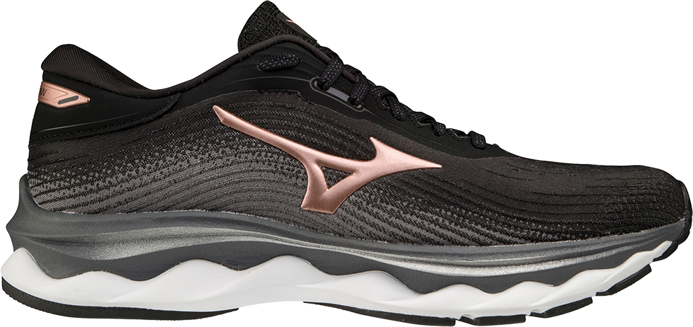 Mizuno Hardloopschoenen Wave Sky 5 - Zwart/bruin/wit Vrouw, maat 38u00bd  Zwart J1GD2102 44 | Geen kleur
