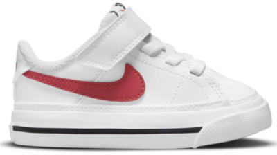 Nike Court Legacy White University Red (TD) DA5382-105