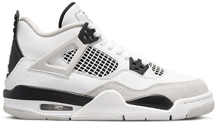 Nike Air Jordan 4 Retro Military Black (GS)  408452-111 beschikbaar in jouw maat