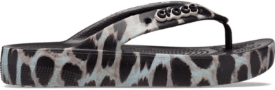 Crocs Classic Platform Animal Remix Clog Zwart 207845-0CU