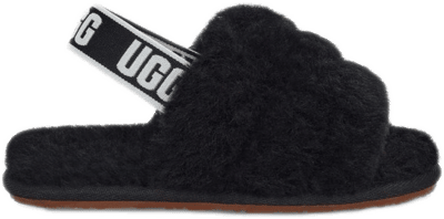 UGG Fluff Yeah Slide Black (Toddler) 1098579T-BLK