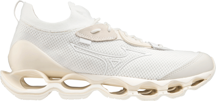 Sneakers van Technische Stof met Rubberen Details Mizuno ; White ; Dames White