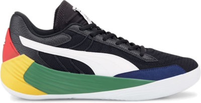 Men’s PUMA x Black Fives Fusion Nitro Basketball Shoe Sneakers, Black/Amazon Green Black,Amazon Green 195691_01
