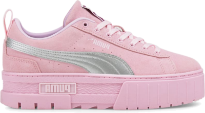 PUMA x Dua Lipa Mayze Metallic Sneakers Women, Pink Pink Lady,Silver 388738_01