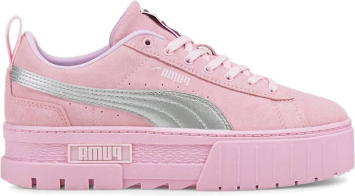PUMA x Dua Lipa Mayze Metallic Sneakers Women, Pink Pink Lady,Silver 388738_01 beschikbaar in jouw maat