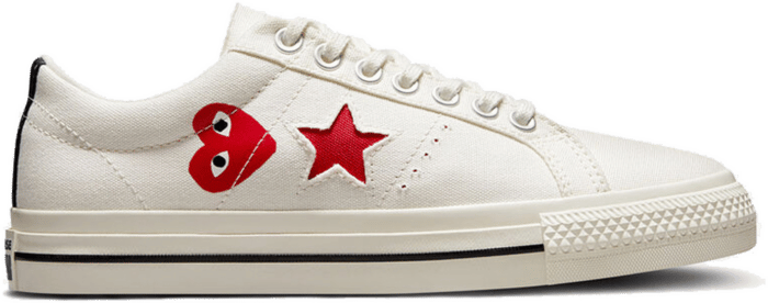 Converse One Star Ox Comme des Garcons PLAY White A01792C