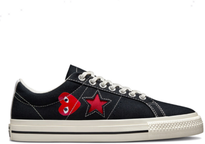 Converse One Star Ox Comme des Garcons PLAY Black A01791C