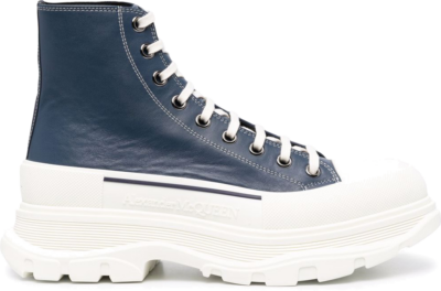 Alexander McQueen Tread Slick Boot Blue White 627206WIAM2
