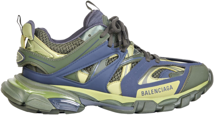 Balenciaga Baleciaga Track Green Navy Yellow 542023W3AD13123 beschikbaar in jouw maat