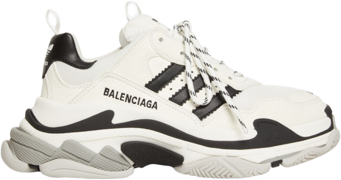 Balenciaga x adidas Triple S White Black (Women’s) 710020W2ZB19112