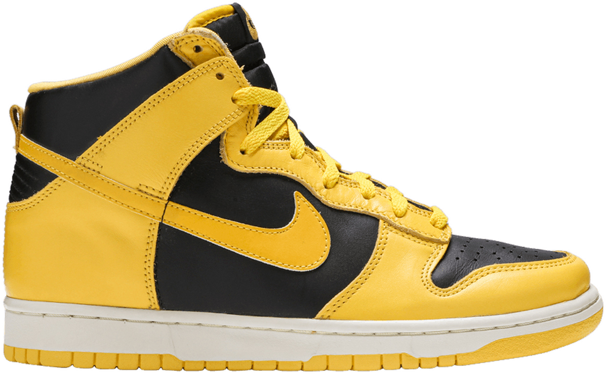 nike dunk high goldenrod