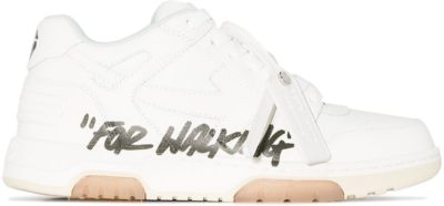 OFF-WHITE Out Of Office ‘OOO’ Low ‘For Walking’ White Black (W) OWIA259C99LEA0020110