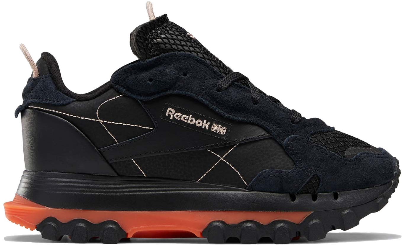 Reebok Classic Leather Cardi B Black Fiery Orange (W) GY5925 | Zwart