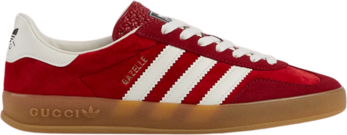 Adidas red 2024 white gazelle