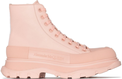 Alexander McQueen Tread Slick Boot Pink Leather (W) 633900WHZ627129