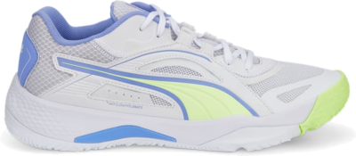 Men’s PUMA Solarstrike II Indoor Sports Shoe Sneakers, White/Fizzy Light/Elektro Purple 106881_04