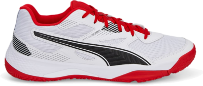 Men’s PUMA Solarflash II Indoor Sports Shoe Sneakers, White/Black/High Risk Red 106882_04