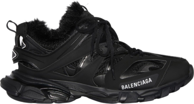 Balenciaga Track Faux Fur Black Black 668556W3CQ11000