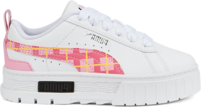 PUMA Mayze ’90S Prep Sneakers Kids, White/Prism Pink/Black White,Prism Pink,Black 386086_01