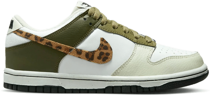 Nike Dunk Low Olive Leopard (GS) DX9282-100