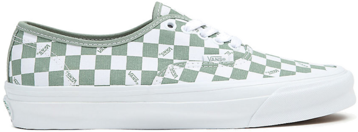 Vans Vault OG Authentic LX Checkerboard White Loden Green VN0A5FBDLDN