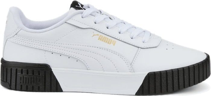 PUMA Carina 2.0 Sneakers Women, White/Gold/Black White,Gold,Black 385849_04