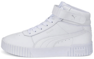 PUMA Carina 2.0 Mid Sneakers Women, White/Silver White,Silver 385851_02