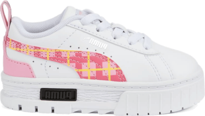 PUMA Mayze ’90S Prep Alternative Closure Sneakers Babies, White/Prism Pink/Black White,Prism Pink,Black 386087_01