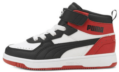 Puma Rebound Joy AC PS Sneakers Junior wit – zwart – rood 374688-03