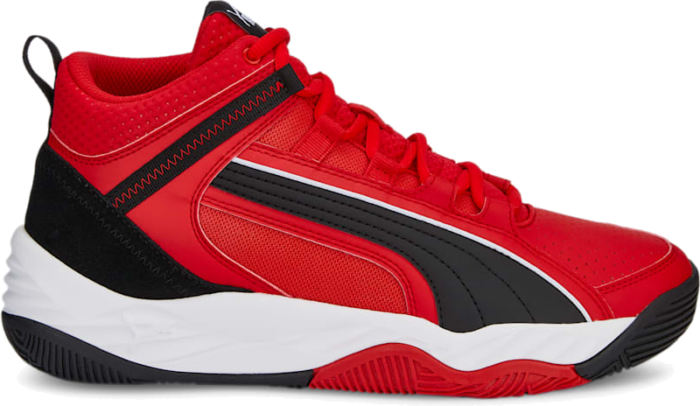 Men’s PUMA Rebound Future EVO Core Sneakers, High Risk Red/Black/White 386379_03