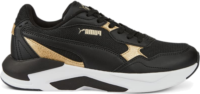 Women’s PUMA X-Ray Speed Lite Distressed Sneakers, Black/Gold Black,Black,Gold 386458_01