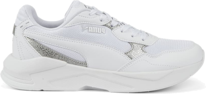 Women’s PUMA X-Ray Speed Lite Distressed Sneakers, White/Silver White,Silver 386458_02