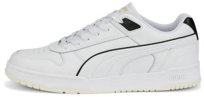 Women’s PUMA Rbd Game Low Sneakers, White/Black/Gold White,Black,Gold 386373_01