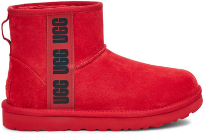 UGG Classic Mini Side Logo Boot Samba Red Black (W) 1122558-SRBCK