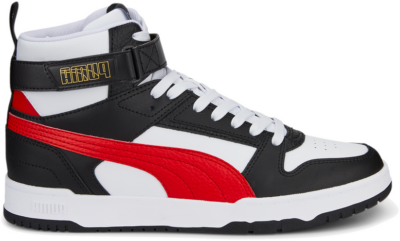 Women’s PUMA Rbd Game Sneakers, White/High Risk Red/Black White,High Risk Red,Black 385839_05