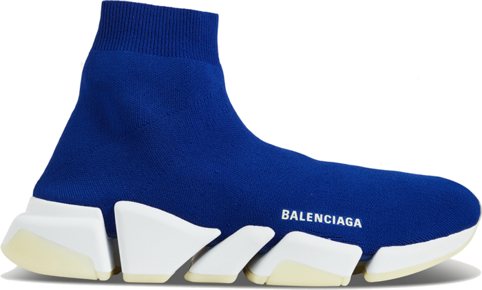 Balenciaga Speed 2.0 Recycled Knit Blue Glow 654020W2DB84798