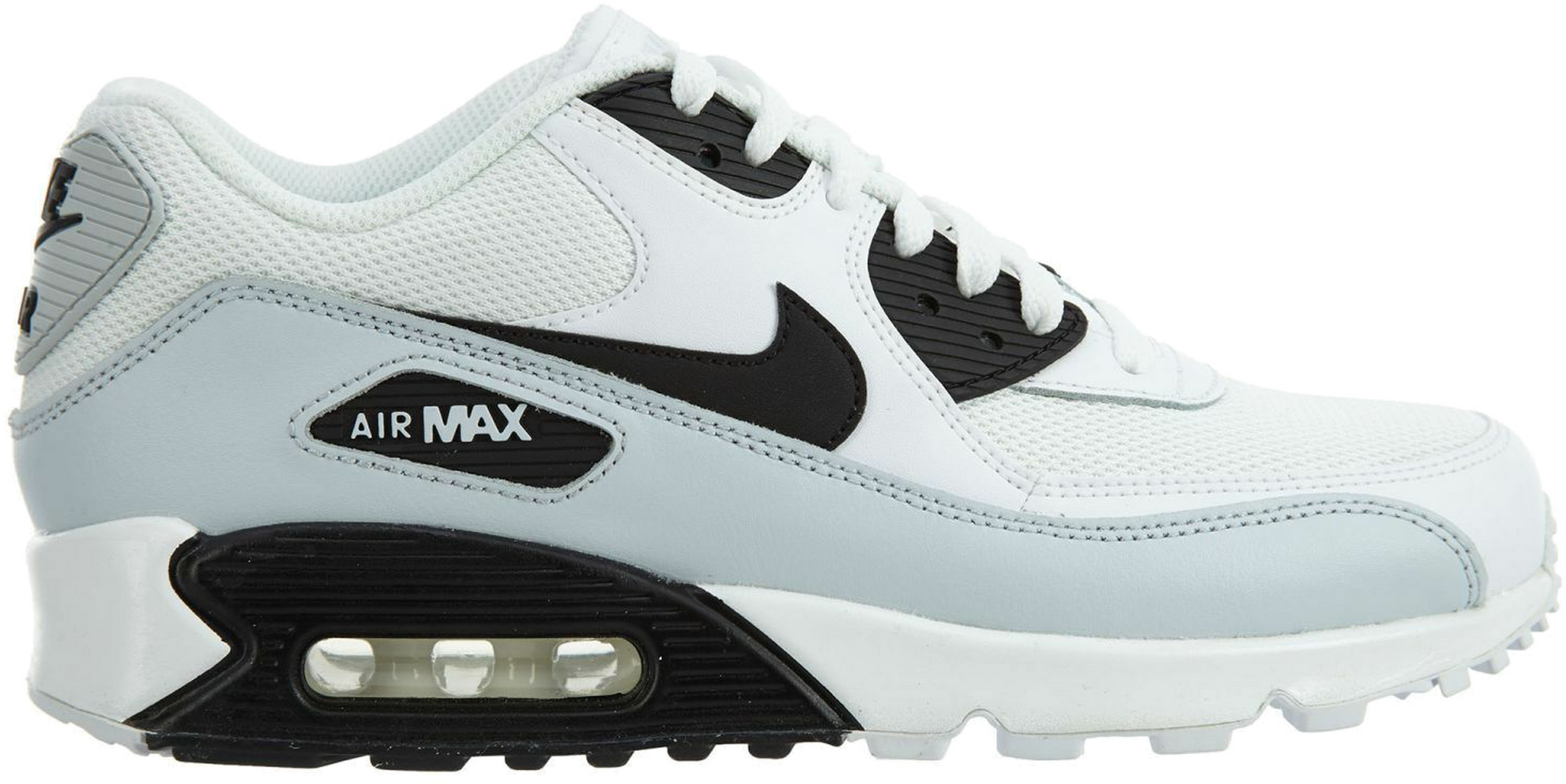 Nike Air Max 90 Essential White Black Pure Platinum White 537384 127 Wit