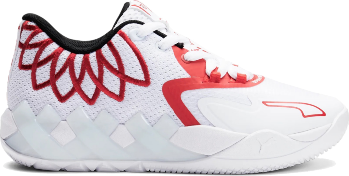 Puma MB.01 LaMelo Ball White Red (GS) 377368-10