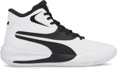 Women’s PUMA Triple Mid Basketball Shoe Sneakers, White/Black 376451_07