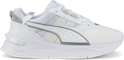 Women’s PUMA Mirage Sport Tech Reflective Sneakers, White/Silver 388620_02