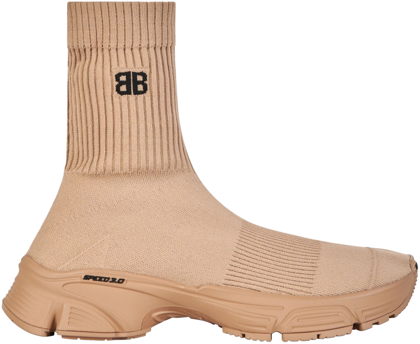 balenciaga beige speed trainer