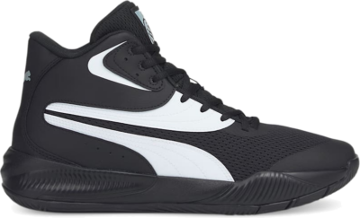 Women’s PUMA Triple Mid Basketball Shoe Sneakers, Black/White 376451_09