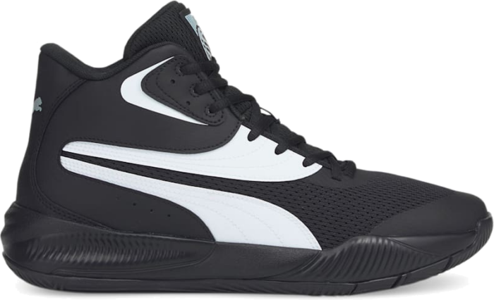Women’s PUMA Triple Mid Basketball Shoe Sneakers, Black/White 376451_09