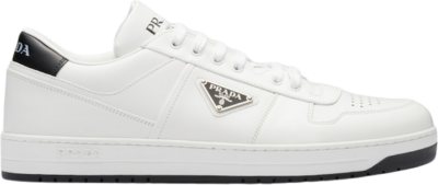 Prada Downtown Low Top Sneakers Leather White White Black 2EE364_3LJ6_F0964