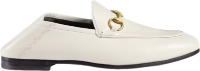 Gucci Horsebit Slip On Loafer White Leather _414998 DLC00 9022