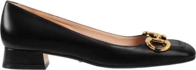Gucci Horsebit Ballet Flat Black Leather 645600 C9D00 1000